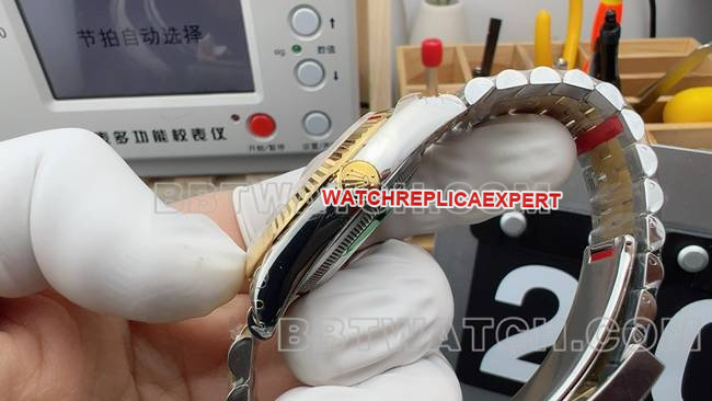 Optimal Watch Log VS FactoryRolex Champagne Tray 3235 Mechanical 36mmside live photo
