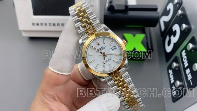1:1replica watch log VS FactoryRolexwhite dial3235 mechanical 36mmfront live photo