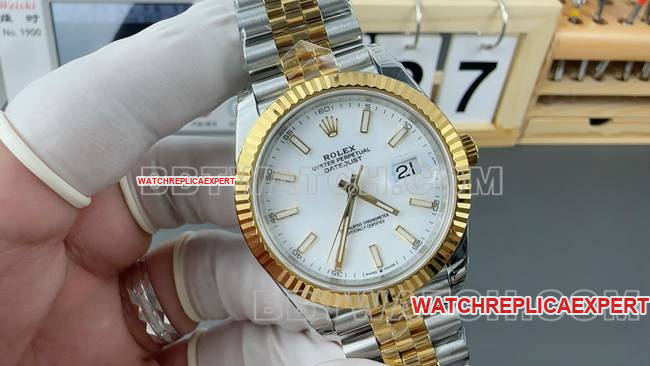 collectible watch log VS FactoryRolexwhite dial3235 mechanical 41mmfront live photo