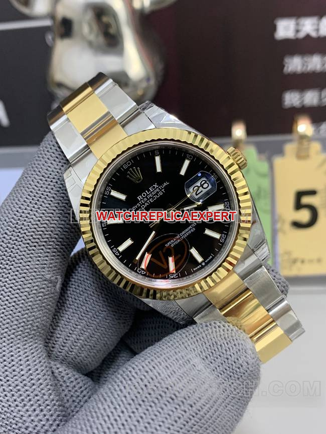 VS Factorytop-tier watch log Rolexblack dial3235 mechanical 41mmfront live photo