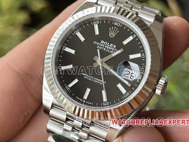 1:1replica watch ERF factory log Rolexblack dial3235 mechanical 41mmfront live photo