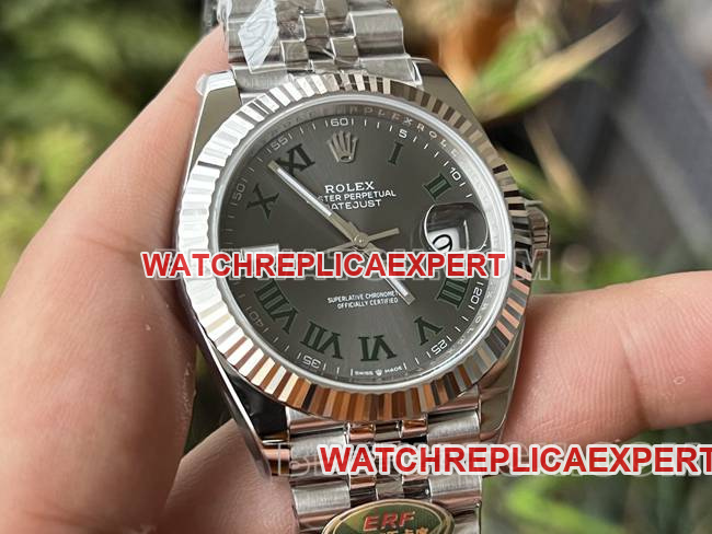 Watch ERF Factory Log Rolex Gray Plate 3235 Mechanical 41mmfront live photo