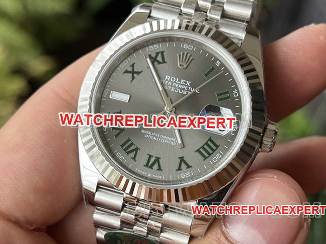 Watch ERF Factory Log Rolex Gray Plate 3235 Mechanical 41mmfront live photo
