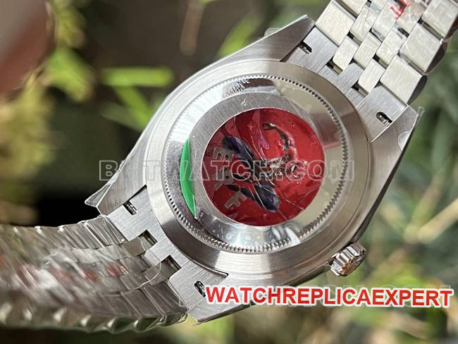watch ERF factory log Rolex gray plate 3235 mechanical 41mm caseback live photo