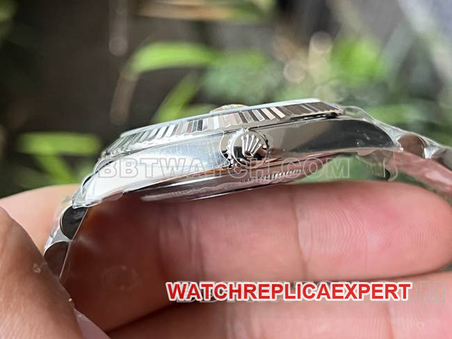 collectible watch ERF factory log Rolexblue dial3235 mechanical 41mmside live photo