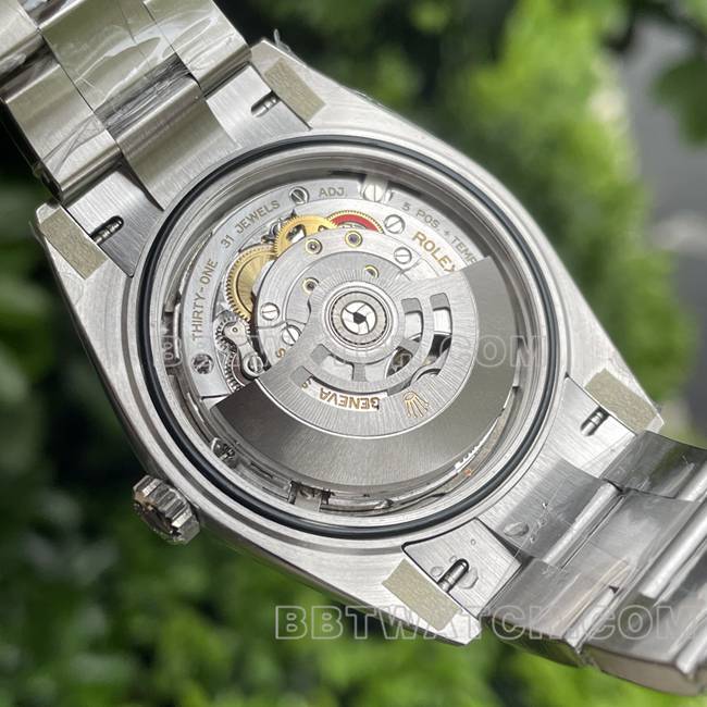 top-tier watch log ERF factory Rolexgreen dial3235 mechanical 41mm caseback live photo