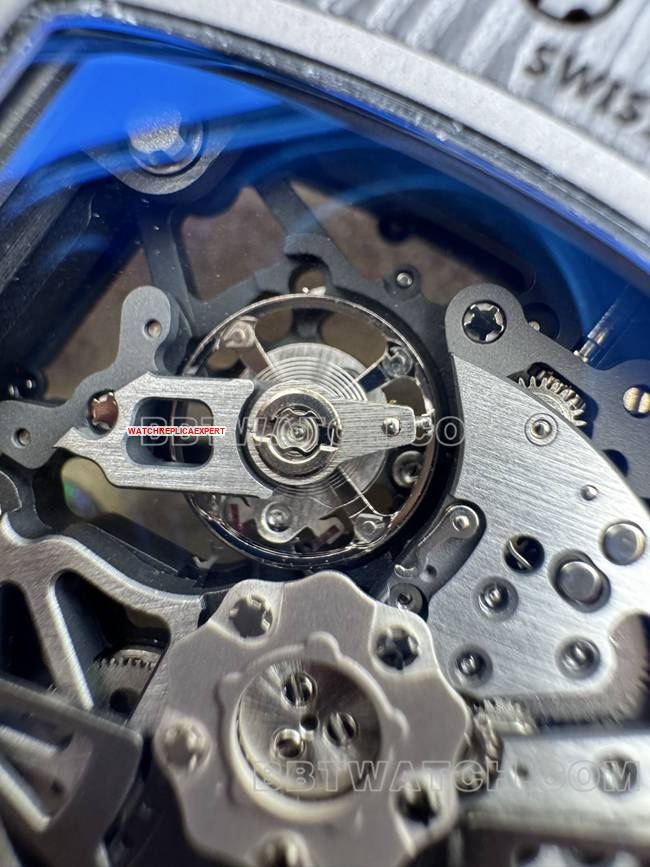 collectible watch APS factory Richard Mille carbon fiber red circle RM35-02movementlive photos