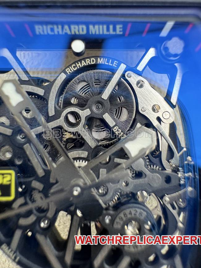 collectible watch APS factory Richard Mille carbon fiber red circle RM35-02movementlive photos