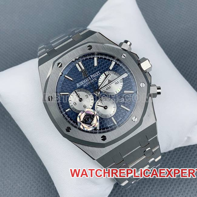 top-tier watch Royal OakAPS factory Audemars Piguetblue dial26331front live photo