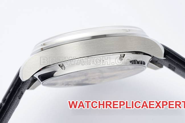 collectible watch APS factory Portugal IWC perpetual calendar white dial brown braceletside live photo