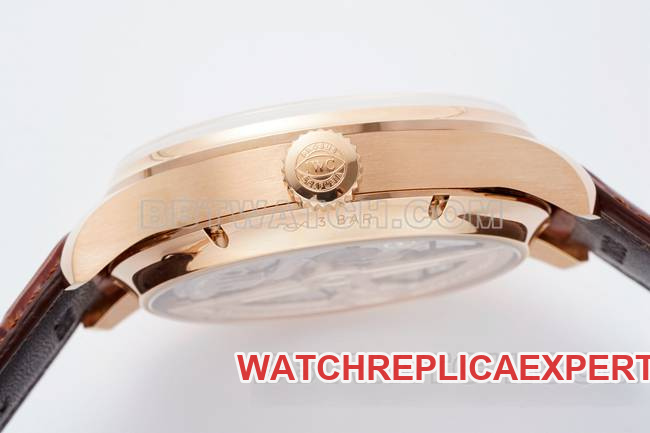watch APS factory Portugal IWC perpetual calendar white dialrose goldside live photo