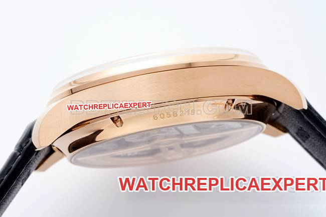 top-tier watch Portugal APS factory IWC perpetual calendar white dialrose goldside live photo