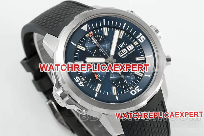 collectible watch APS factory marine timepiece IWCblue dial7750 mechanical front live photo