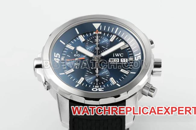 collectible watch APS factory marine timepiece IWCblue dial7750 mechanical front live photo