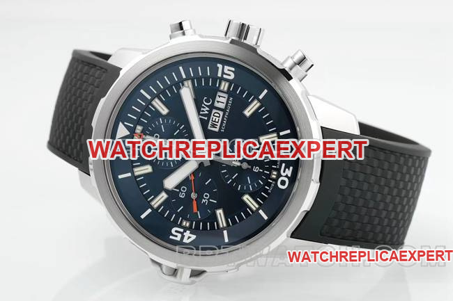collectible watch APS factory marine timepiece IWCblue dial7750 mechanical front live photo