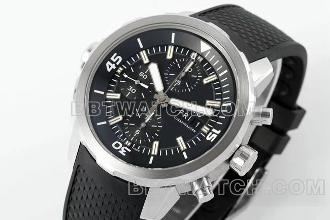 top-tier watch APS factory marine timepiece IWCblack dial7750 mechanical front live photo