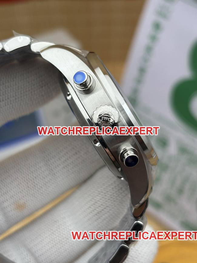 1:1replica watch APS factory pilot IWCblack dialchronograph41mmside live photo