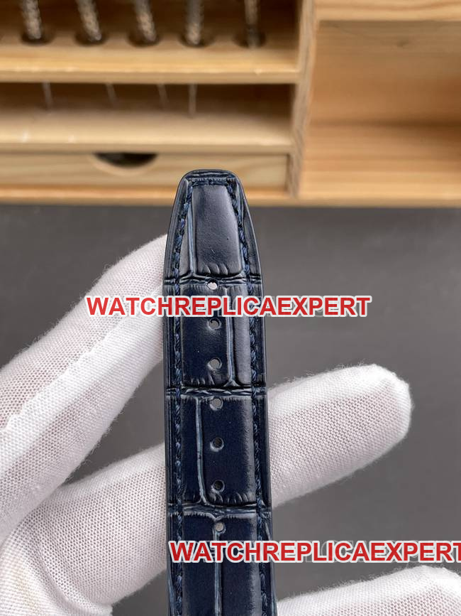 watch Portugal APS factory IWC silver white dial blue needle braceletlive photos