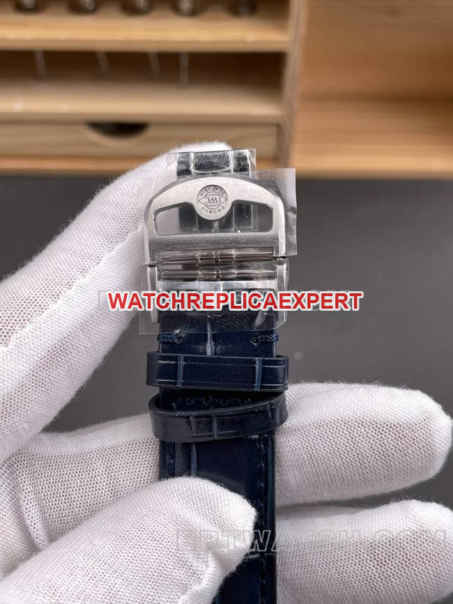 watch Portugal APS factory IWC silver white dial blue needle clasplive photos