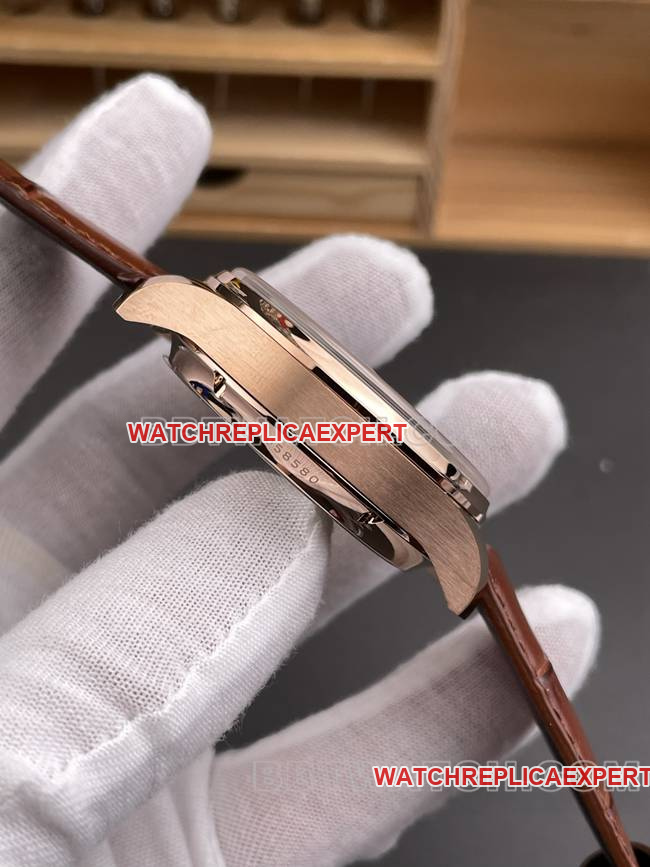collectible watch Portugal APS factory IWC perpetual calendar gray plate rose goldside live photo