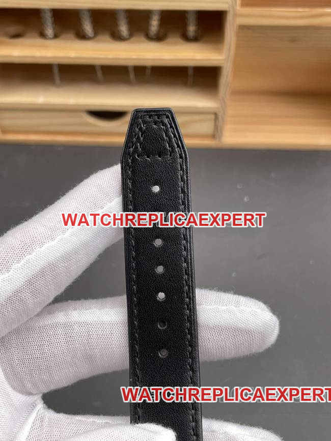 watch aps factory pilot IWC black dialchronograph leather braceletbraceletlive photos