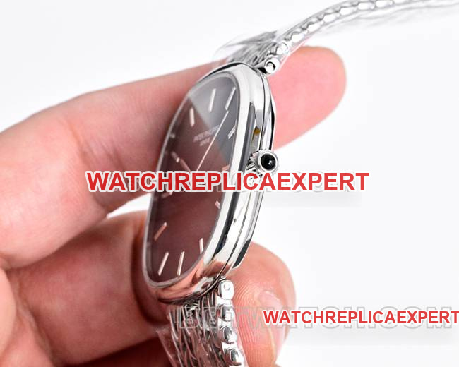 collectible watch Patek PhilippeGOLDEN ELLIPSEblack dial5738side live photo