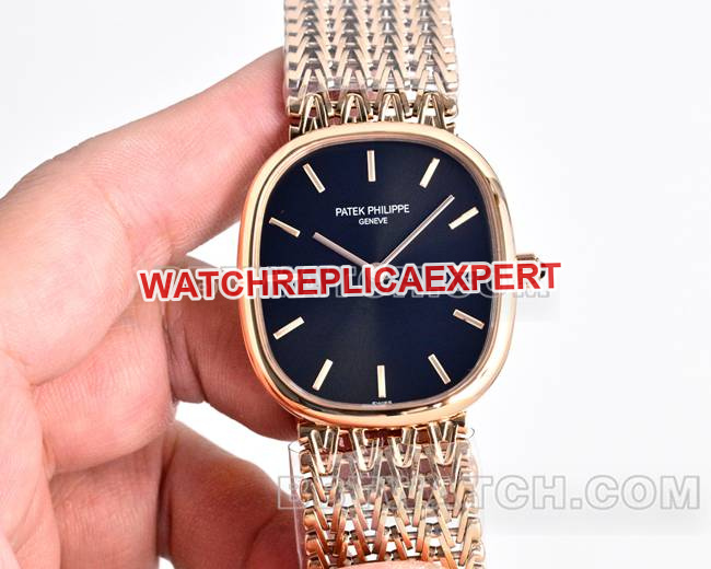 Patek Philippetop-tier watchGOLDEN ELLIPSEblack dialrose gold5738front live photo