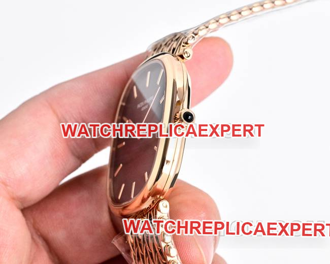 Patek Philippetop-tier watchGOLDEN ELLIPSEblack dialrose gold5738side live photo