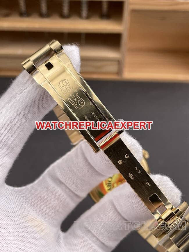 collectible watch QF factory Day-DateRolex gold plate yellow gold2836 mechanical 36mmclasplive photos