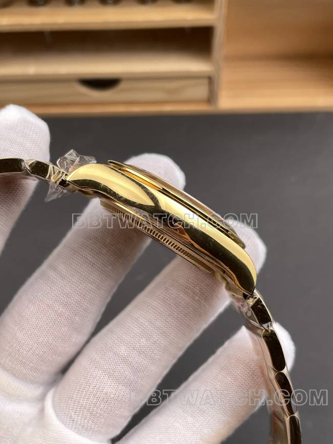 collectible watch QF factory DaytonaRolex gold plate yellow gold4131side live photo