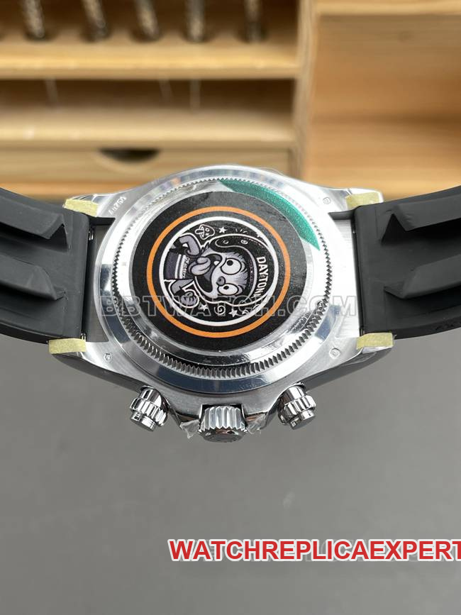 1:1replica watch QF factory DaytonaRolex silver gray plate 4131 mechanical caseback live photo