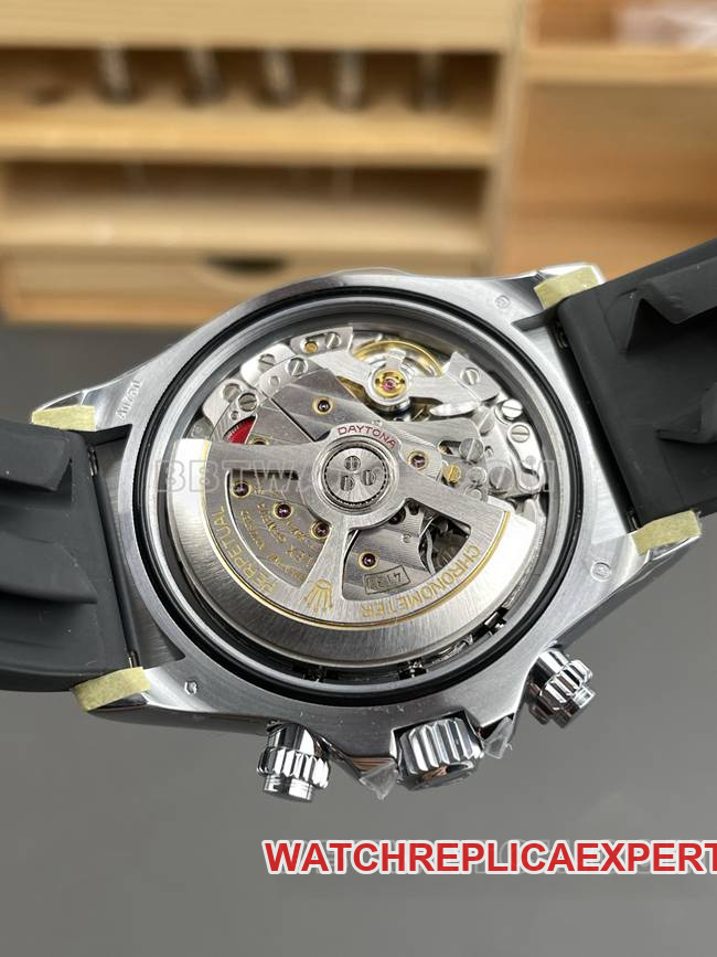 1:1replica watch QF factory DaytonaRolex silver gray plate 4131 mechanical caseback live photo