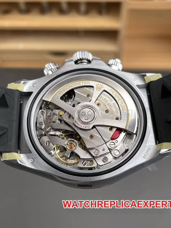1:1replica watch QF factory DaytonaRolex silver gray plate 4131 mechanical caseback live photo