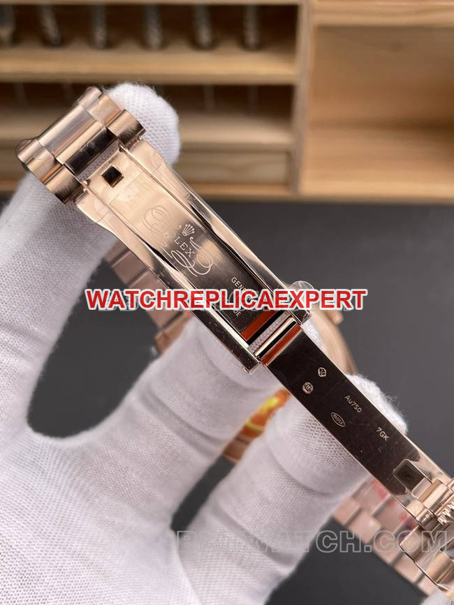 top-tier watch QF factory RolexDay-Date olive green dialrose gold40mmclasplive photos