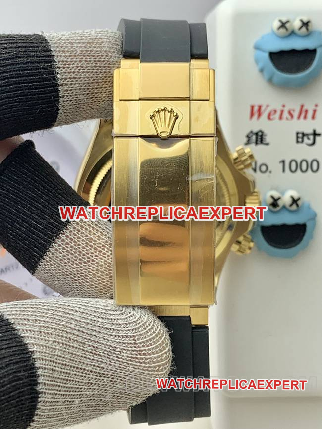QF factory collectible watch DaytonaRolexblue dialyellow gold4131 mechanical clasplive photos