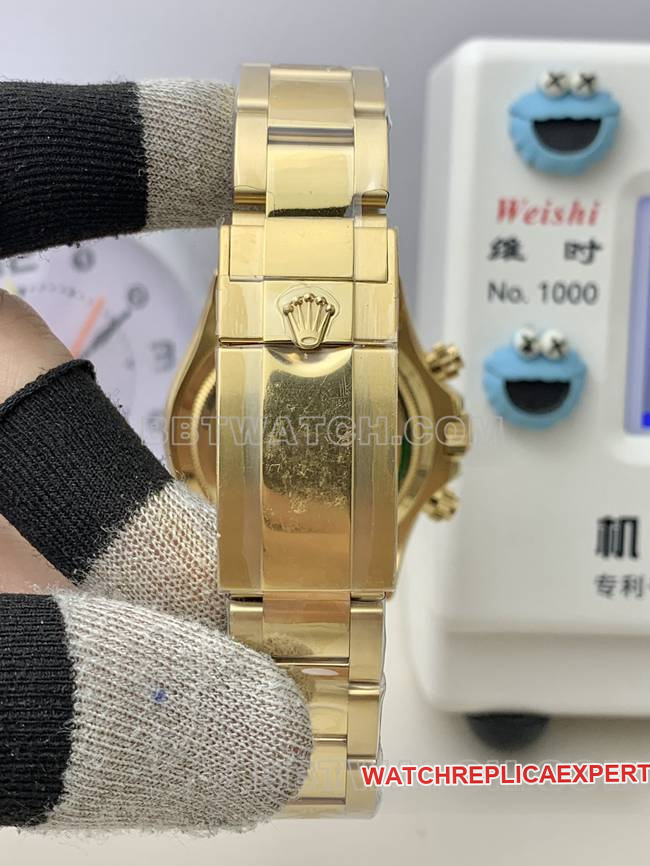 QF factory 1:1replica watch DaytonaRolexblack dialyellow gold4131 mechanical braceletlive photos