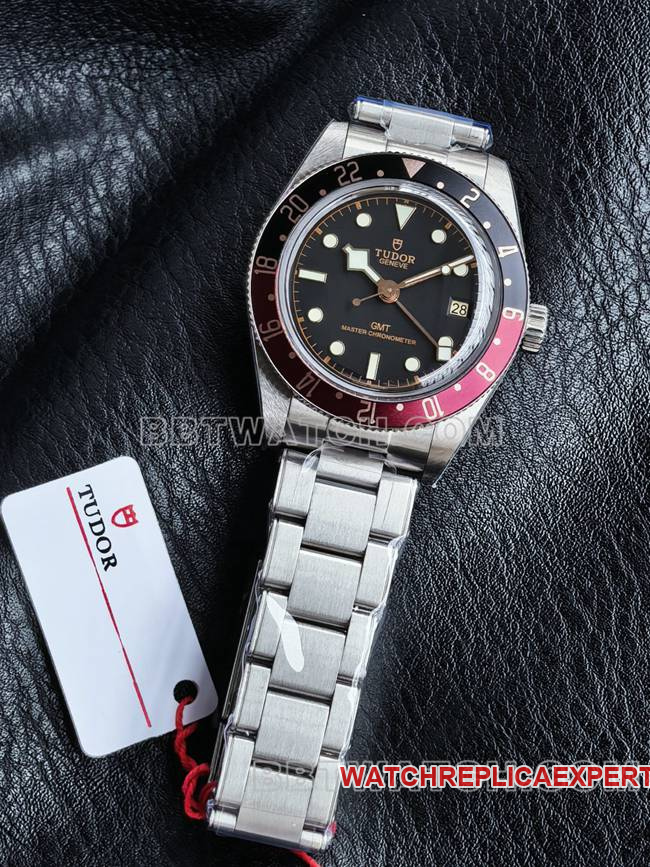 3CF factory top-tier watch Biwan Tudorblack dial black and red circle front live photo