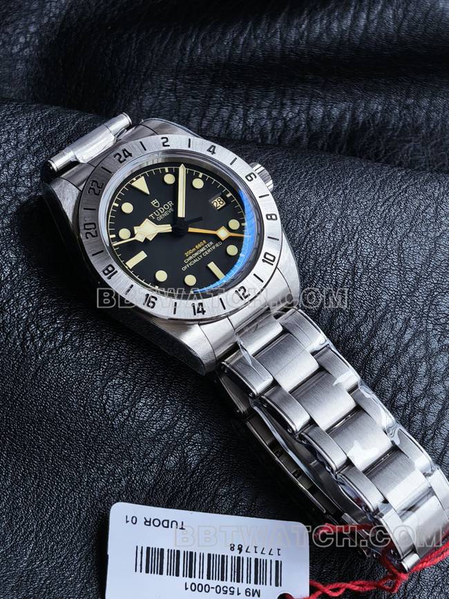 3CF factory 1:1replica watch Biwan Tudorblack dial steel braceletfront live photo