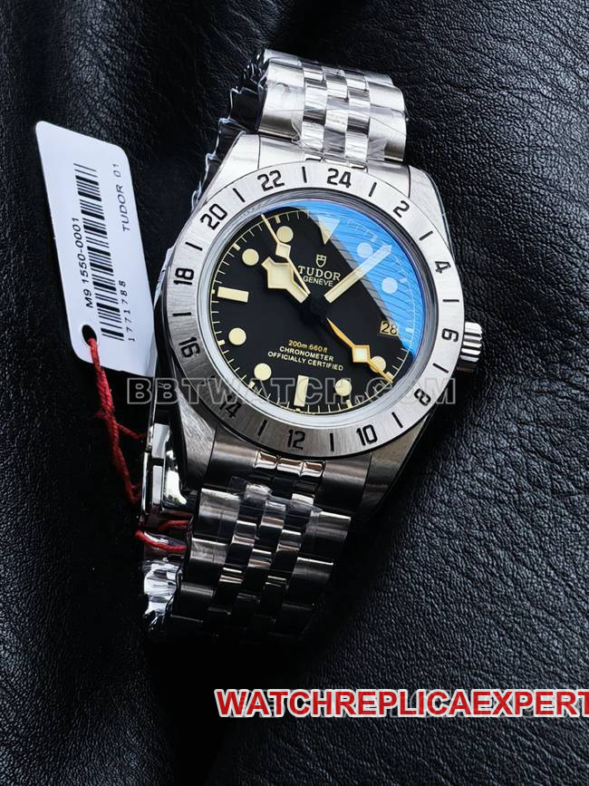 3CF factory watch Biwan Tudorblack dial steel braceletfront live photo