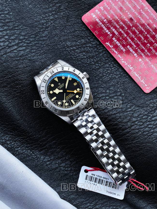 3CF factory watch Biwan Tudorblack dial steel braceletfront live photo
