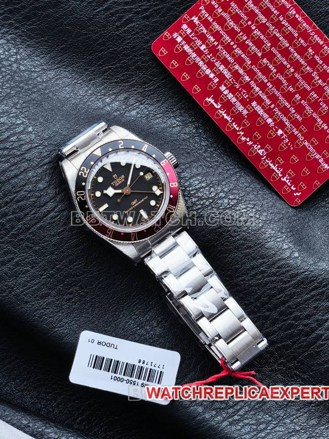3CF factory top-tier watch Biwan Tudorblack dial black and red circle front live photo