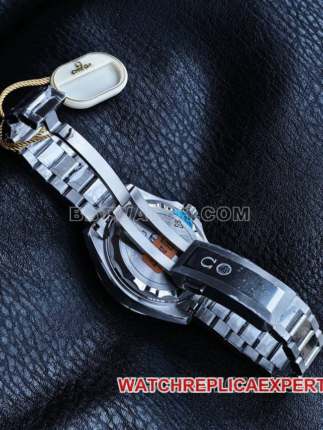 VS Factory1:1replica watch Seamaster 600m black dial orange bezel steel braceletclasp live photos