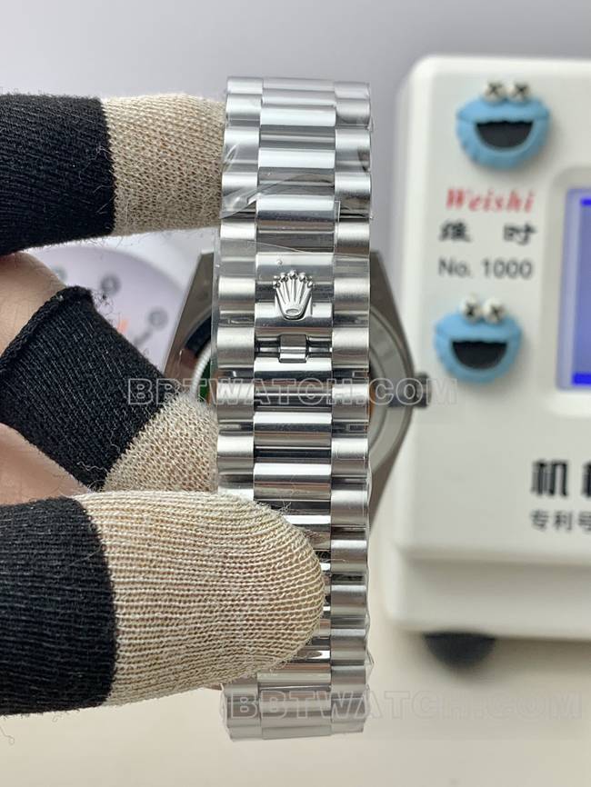 QF factory top-tier watch Day-DateRolex ice blue dial2836movement40mmbraceletlive photos