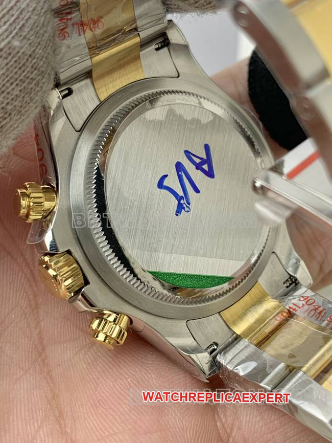 QF factory top-tier watch Rolex Daytonablack dial4131 mechanical gold bracelet caseback live photo