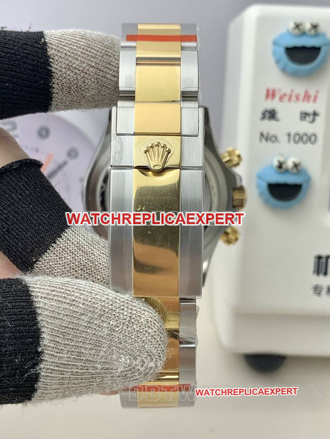 QF factory top-tier watch Rolex Daytonablack dial4131 mechanical gold braceletbraceletlive photos