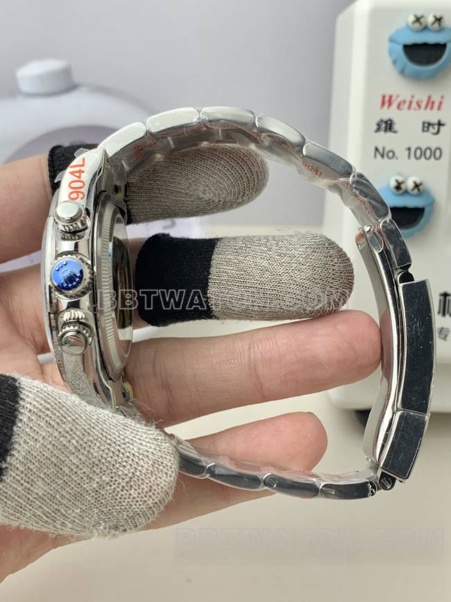 QF factory watch Rolex Daytona ice blue dial4131 mechanical side live photo