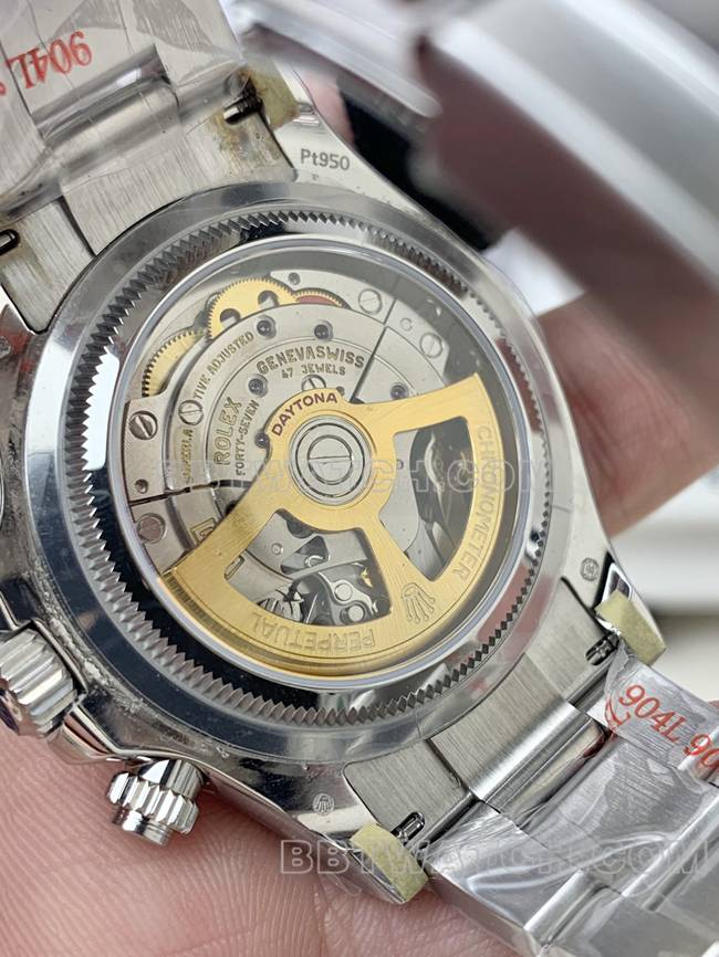 QF factory watch Rolex Daytona ice blue dial4131 mechanical caseback live photo