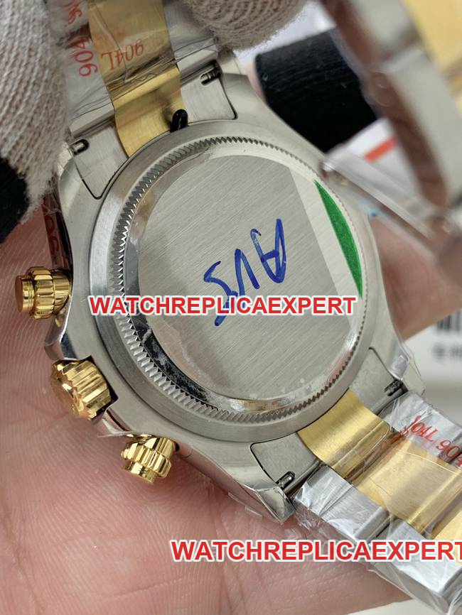 QF factory collectible watch Rolex Daytona gold plate 4131 mechanical gold bracelet caseback live photo
