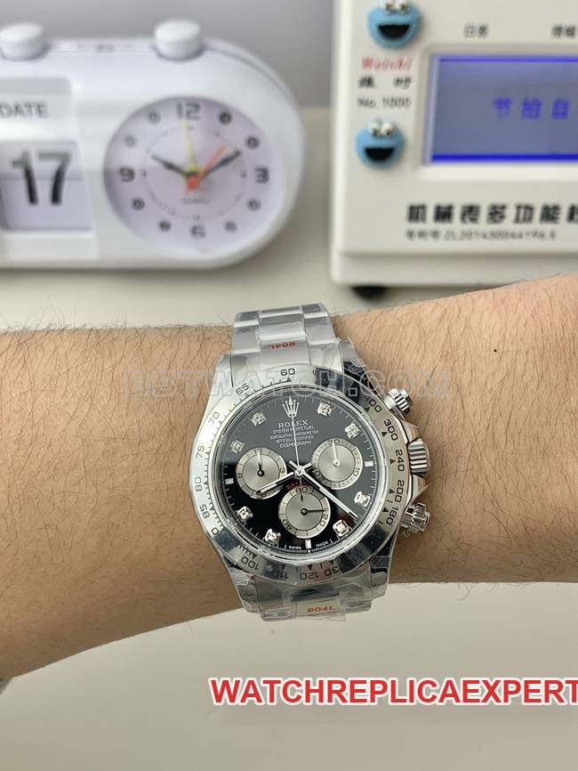 top-tier watch RolexQF factory Daytonablack dial4131 mechanical wear live photos