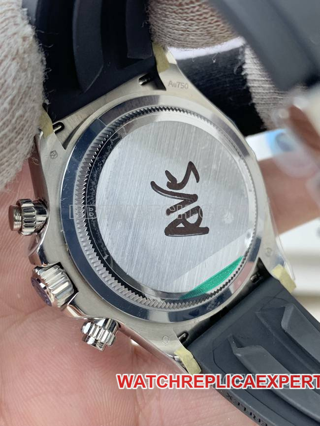 collectible watch RolexQF factory Daytonablack dial4131 mechanical rubber braceletcaseback live photo